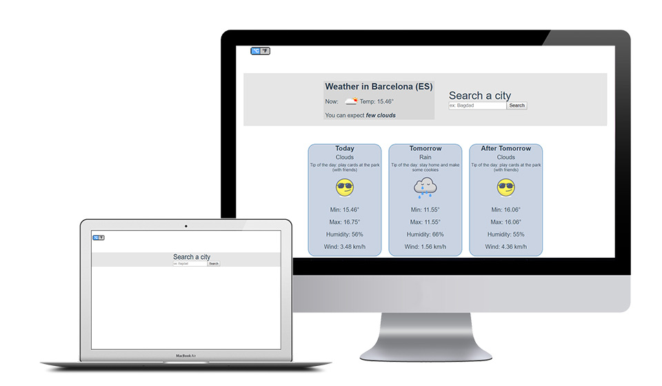My first weather application